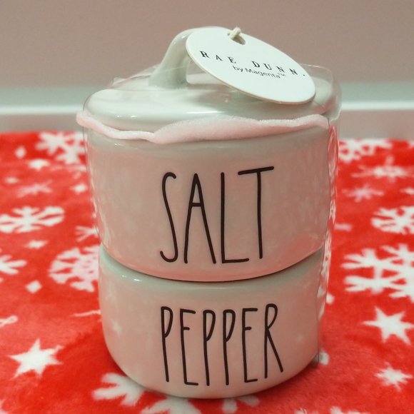 Rae Dunn Other - New Rae Dunn by Magenta “Salt & Pepper” Stacker